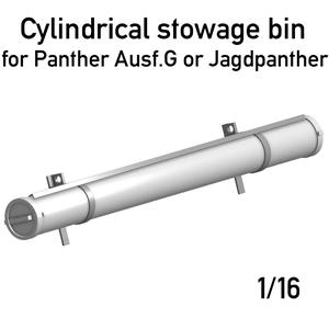 German Panther / Jagdpanther cylindrical stowage bin 1/16