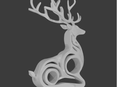 Modern Reindeer christmas decoration