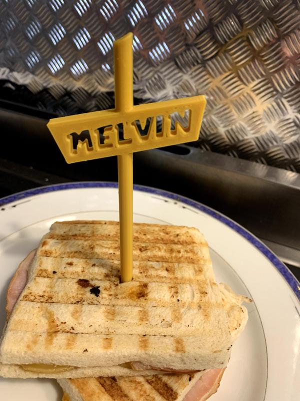 Piques pour Kebab/Burger/Hotdog/Panini