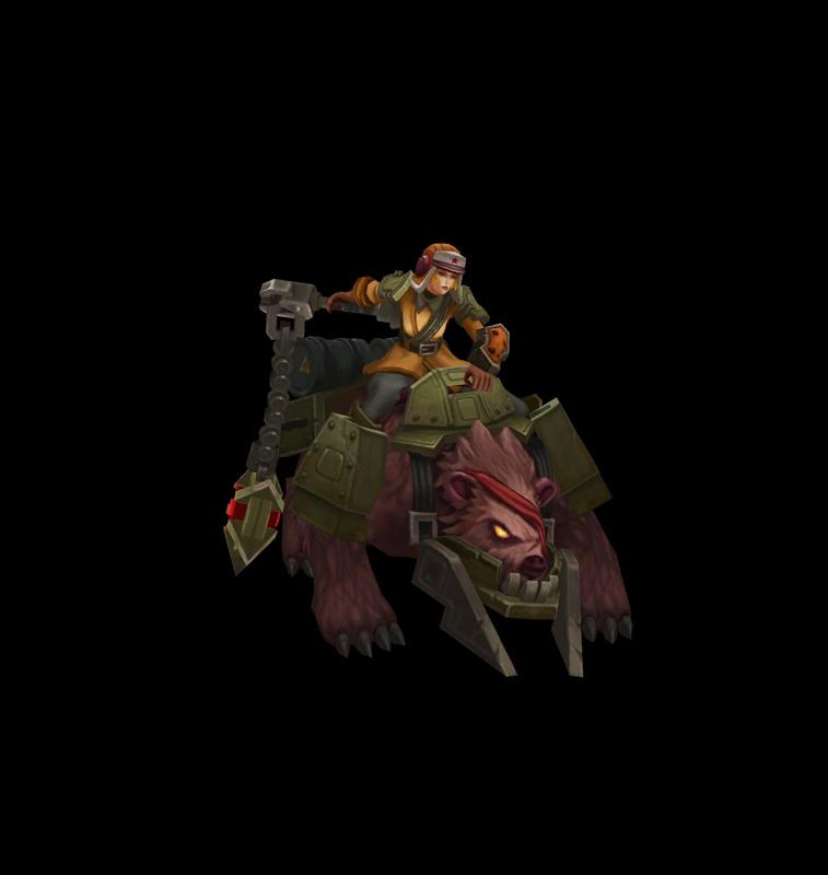 Bear Cavalry Sejuani League of Legends 3D print model