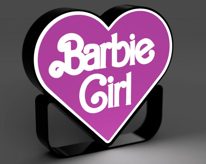 Barbie Girl Lightbox | LED Lamp