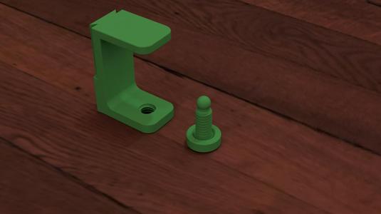 Desk holder that attaches to a table