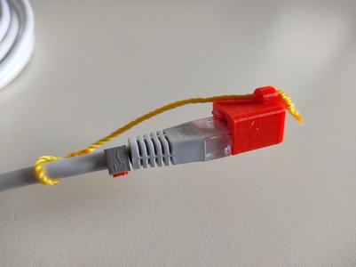 RJ45 cover with connection for pack twine
