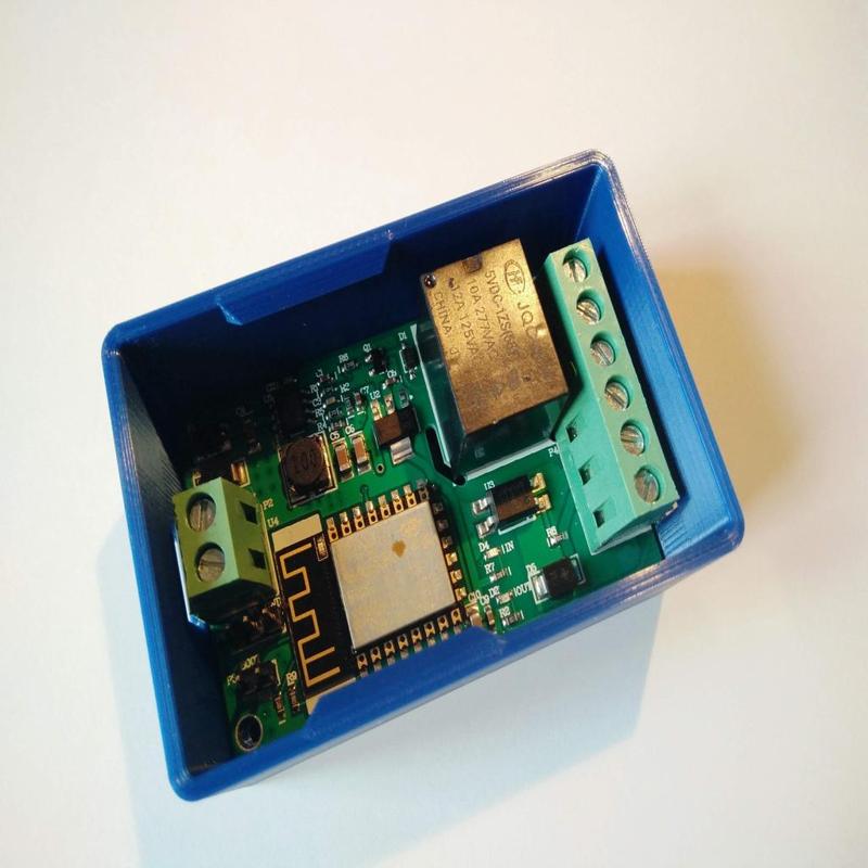 Snapfit Enclosure for ESP8266 Yunshan/Wemos Relay Module