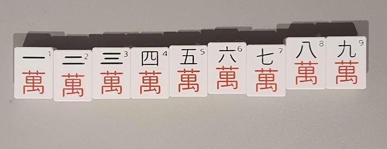 Numbered and Colored Pieces