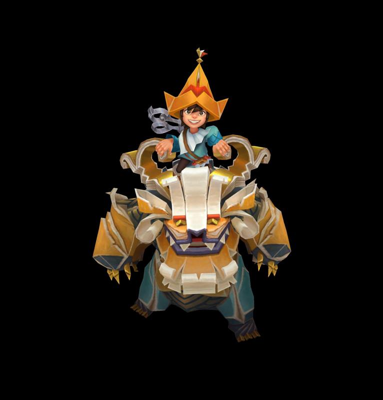 Papercraft Nunu & Willump League of Legends 3D print model
