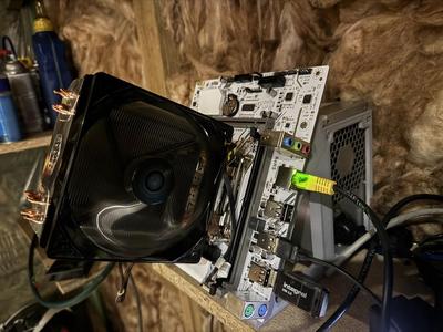Motherboard Stand With PSU Bracket. CPU Mining.