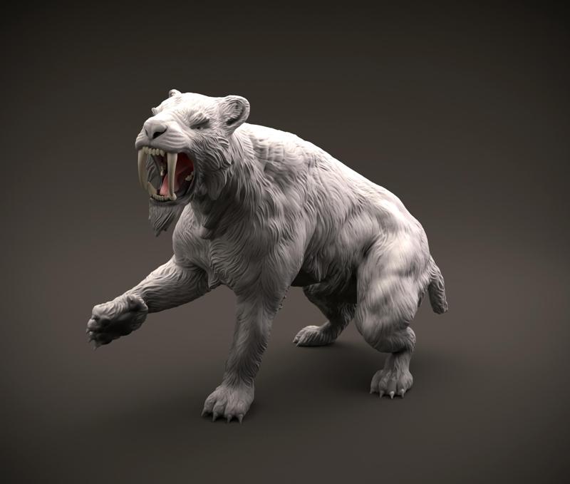 Smilodon or Sabertooth tiger