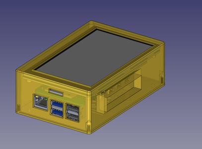 5" LCD Display + Raspberry Pi 4B Enclosure