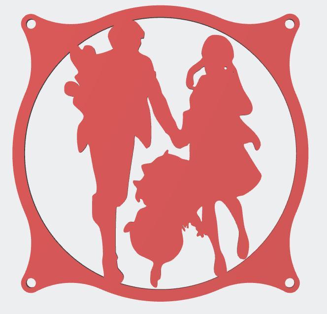 Forger Family Spy x Family  2nd Pose 120mm Fan Cover