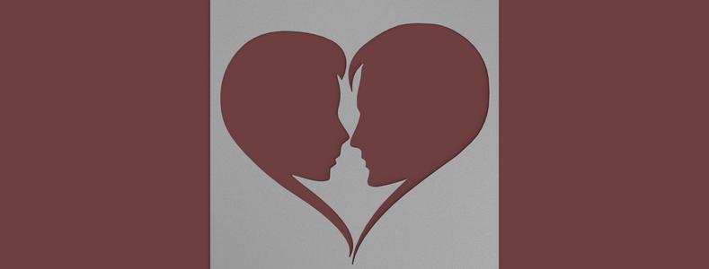 love stencil heart