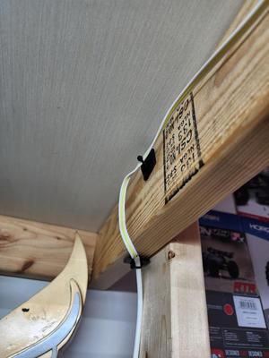 ZipTie holder for flat surface
