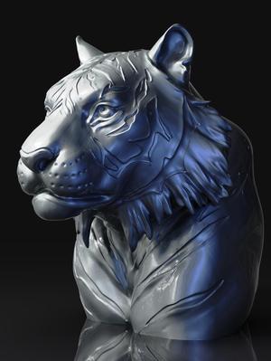 Tiger sculpture