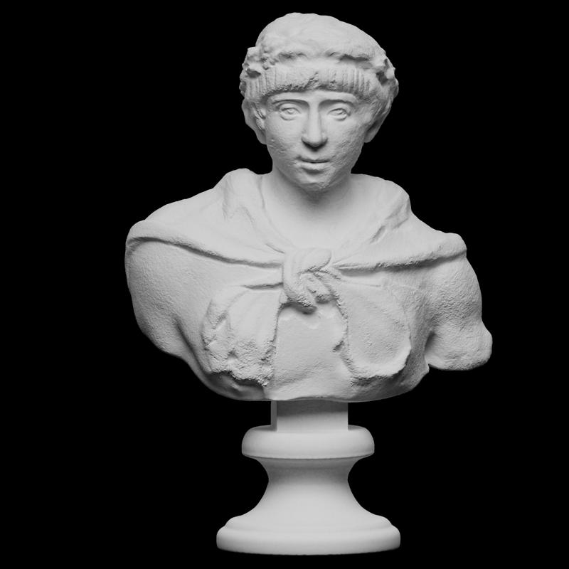 Portrait of a young prince, kown as Romolo Augustolo on an ancient bust