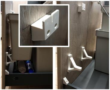 Ikea Hallbar door / wall mount (vertical remix)