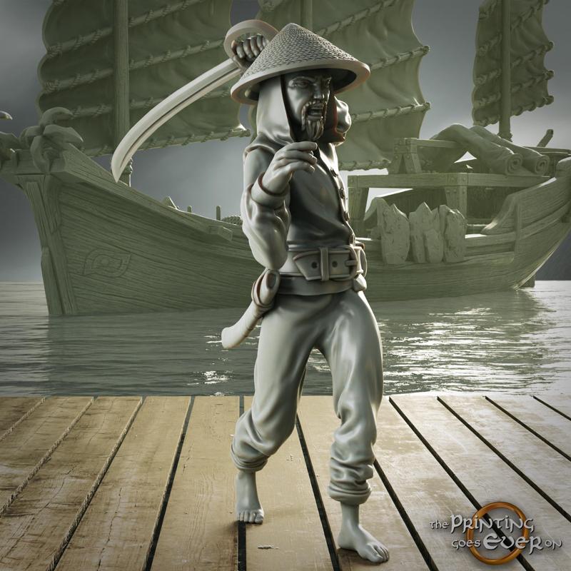 Pirate Swordman - Presupported