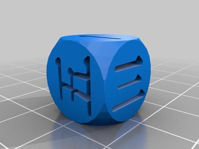 Dice with japanese numbers