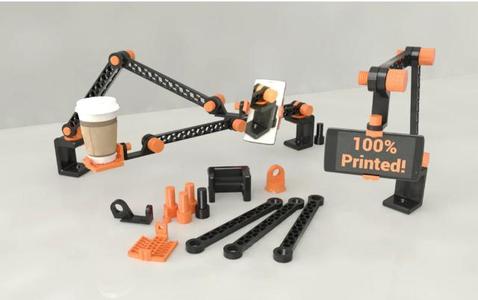 Bras de téléphone flexible et robuste (100% imprimé)