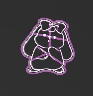 Easter bunny, cookie cutter