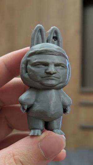 "Z E B U B U" labubu Zelenskyy keychain