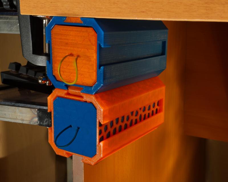 Modular drawers with under desk mount - experimental