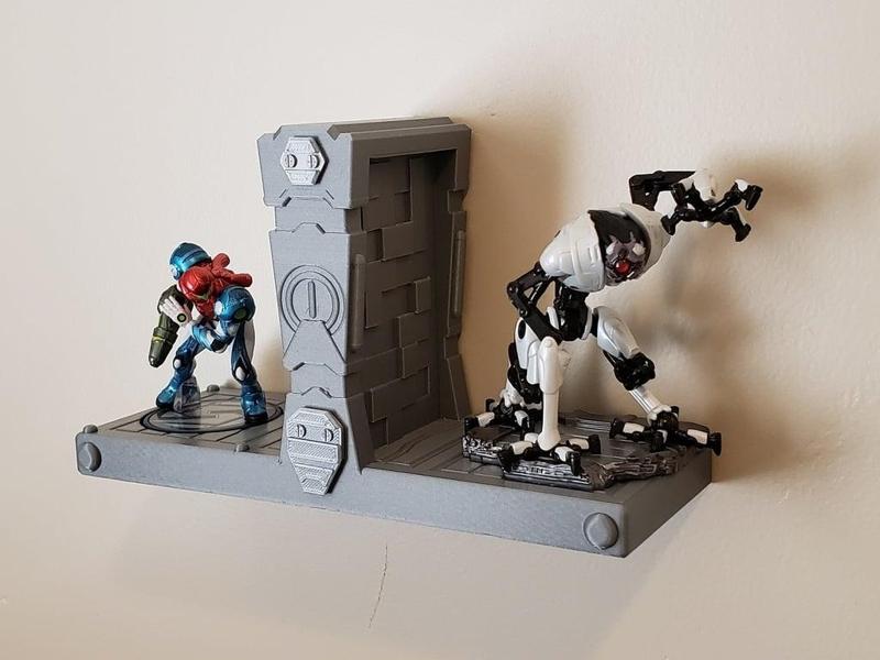 Metroid Dread Amiibo Stand Wall Platform