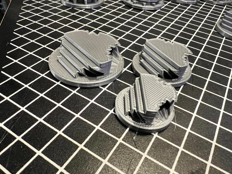 Miniature Bases Steps Damaged Pattern