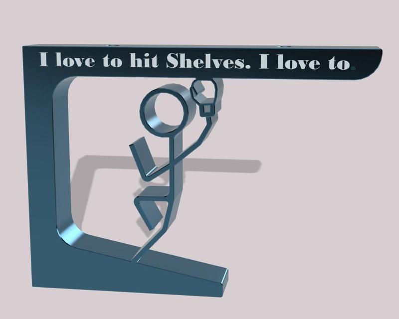 Shelf Punched by Sticky