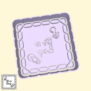 Baby shower / gender reveal party cookie cutters - It's a boy (style 4)