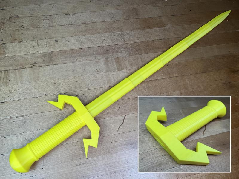 Broadsword v2 - Hilt 3 - Print-in-Place