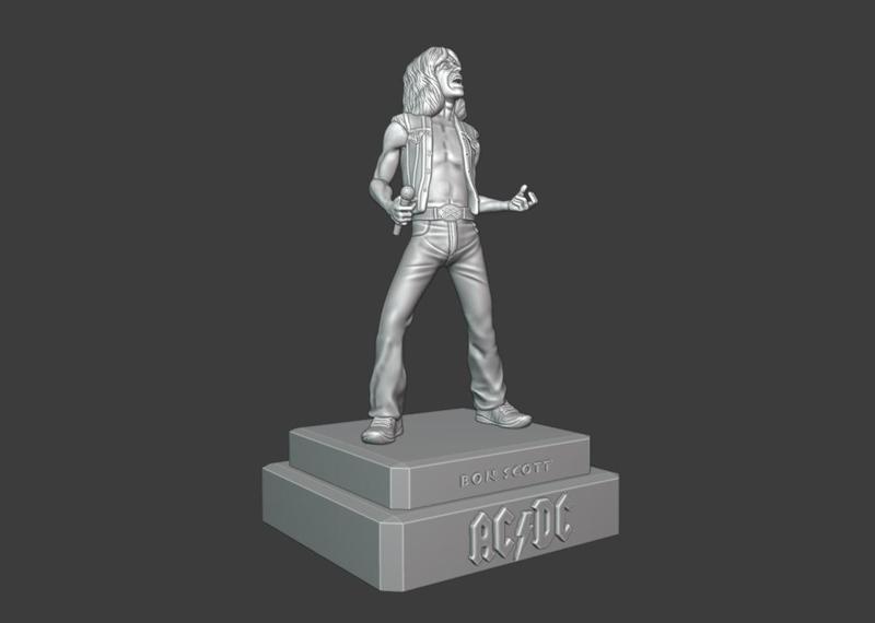 Bon Scott ACDC - 3d printing