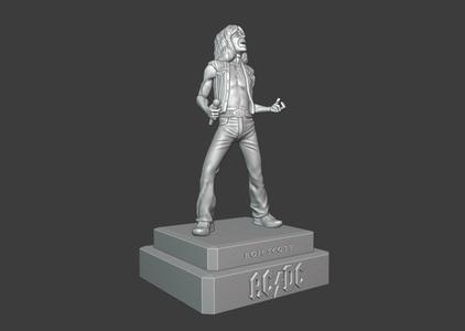 Bon Scott ACDC - 3d printing