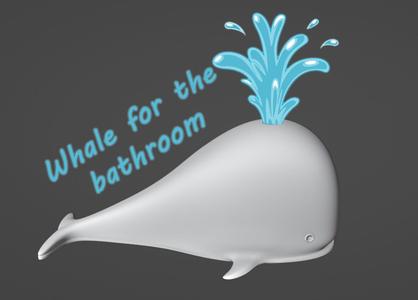Whale for the bathroom Cartoon