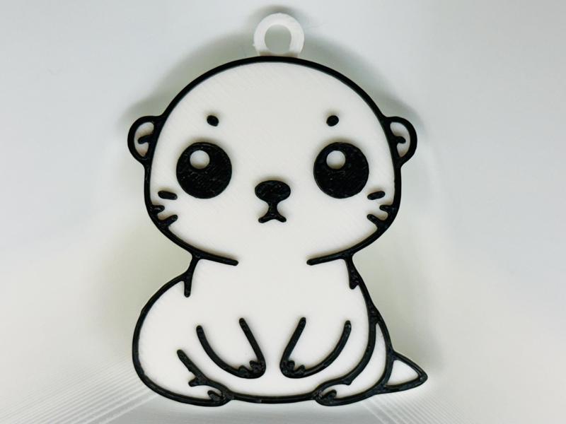 Cute Otter Keychain