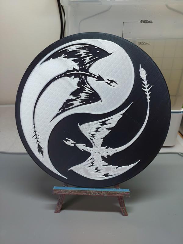 Twin Dragons Yin Yang