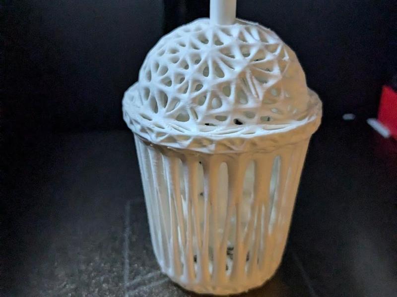 Voronoi Style Print In Place Boba Stress Test