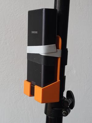 Photography light PSU /Battery bank holder to light stand (PARAMETRIC)