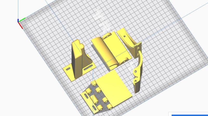 For 3D Printer Door Handle Door Canopy Bracket for LCD Display 3D Printer Closed Type Passive Camera