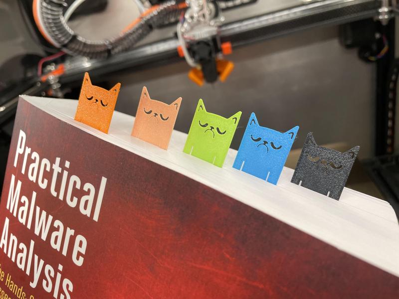 Grumpy Long Cat Bookmark