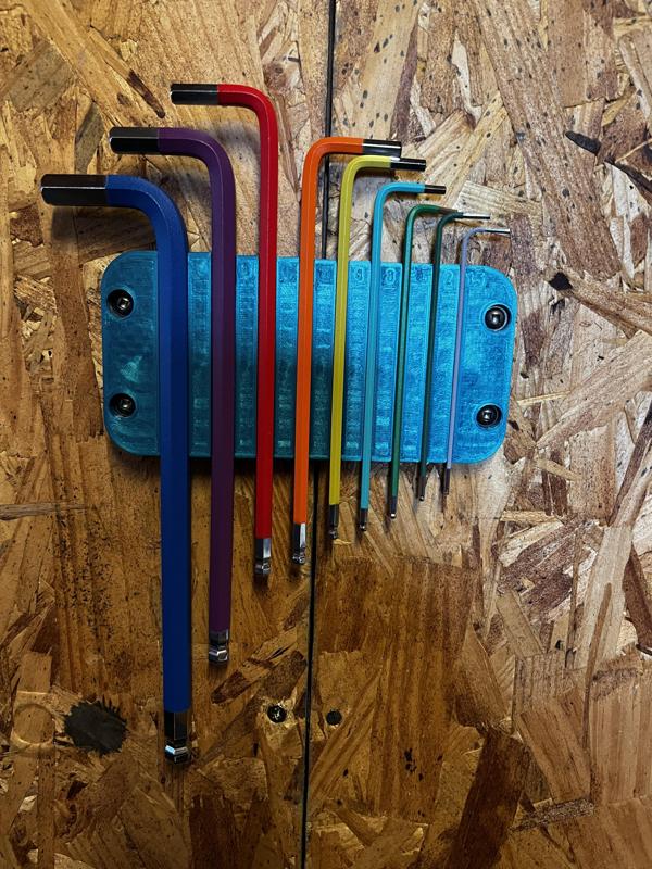 Wall Mounted Magnetic Allen Wrench Holder