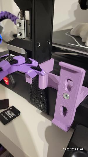 Ender 3 V3 SE Screen relocation + cable holder