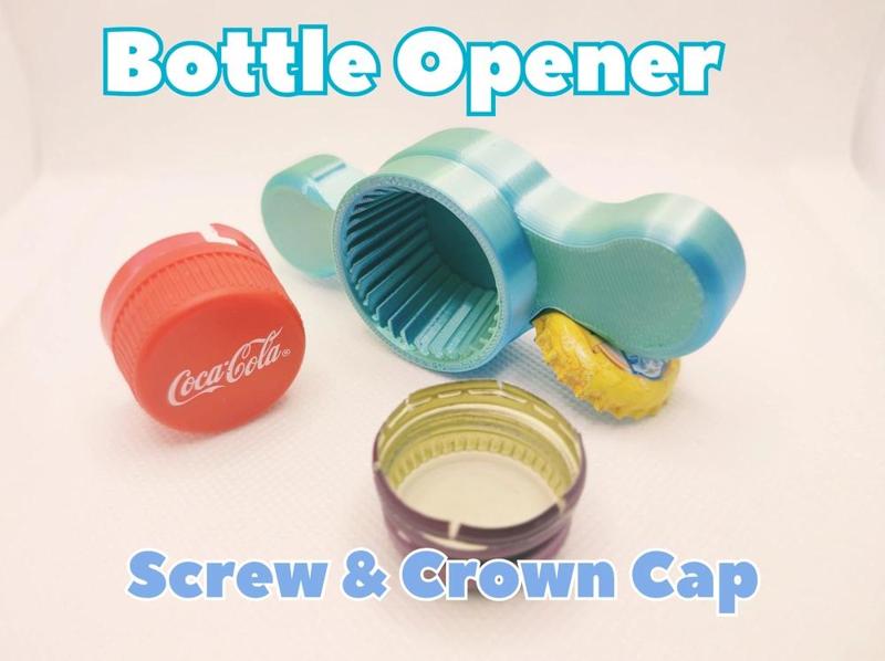 Allround Bottle Opener for Screw & Crown Caps