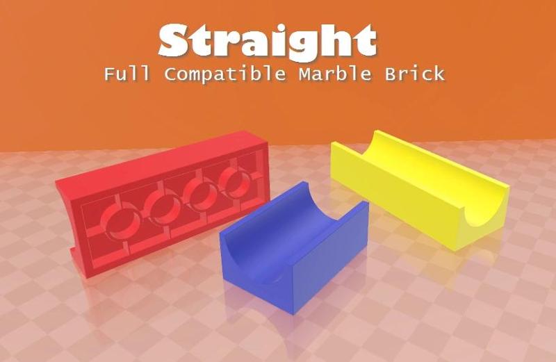 Straight - Lego Duplo / Hubelino compatible