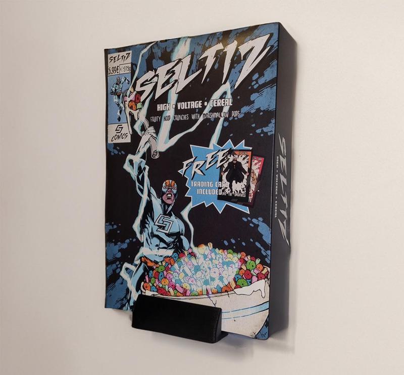 Halterung / Dock für Cornflakes-Packung