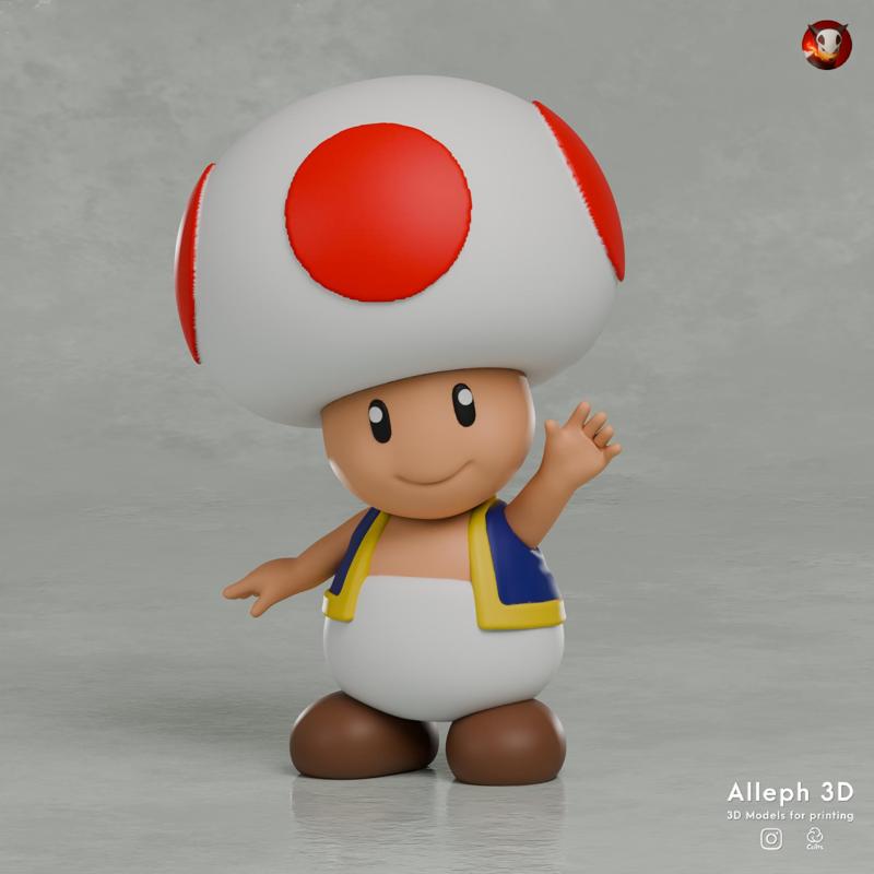 mario toad multicolor 3mf