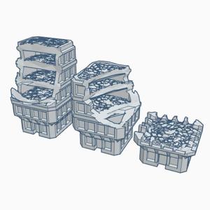 Sci-Fi Ruined Buildings 24 SFR024