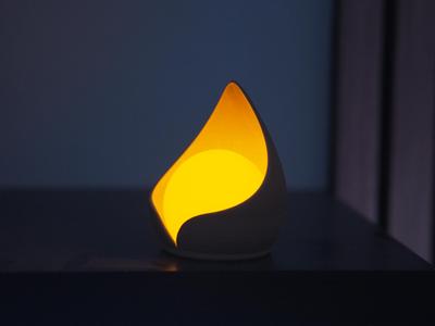 Led tealight table candlestick