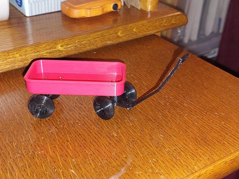 1:12 model "ATW" Red Wagon