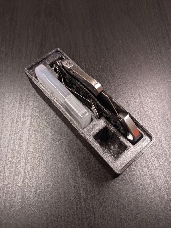 Gridfinity JerryRigEverything Razor Utility Knife, Blades, and Accessory Block