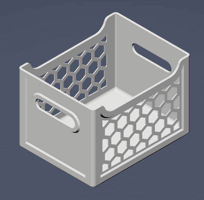 Simplified stackable storage crate